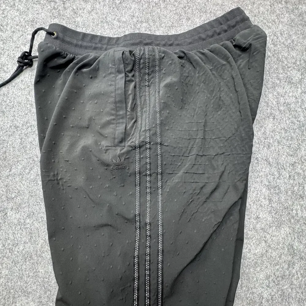 Adidas Originals Pharrell Williams Track Pants Mens XL Black Textured 3 Stripe